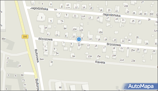 Wrocław, Brzozowa, 11, mapa Wrocławia