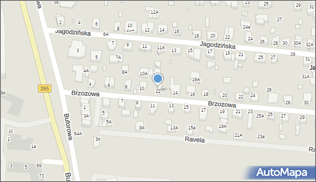 Wrocław, Brzozowa, 12, mapa Wrocławia