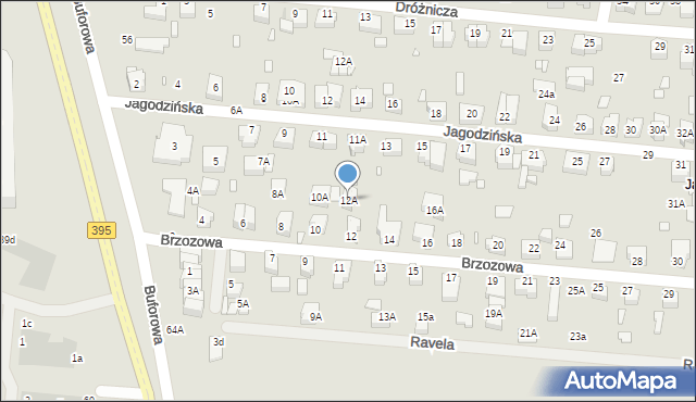 Wrocław, Brzozowa, 12A, mapa Wrocławia