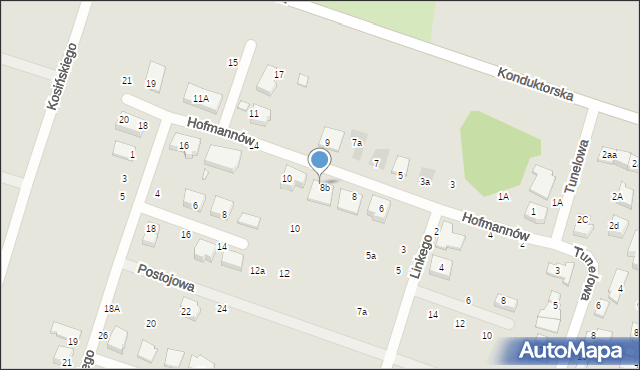 Wrocław, Braci Hofmannów, 8c, mapa Wrocławia