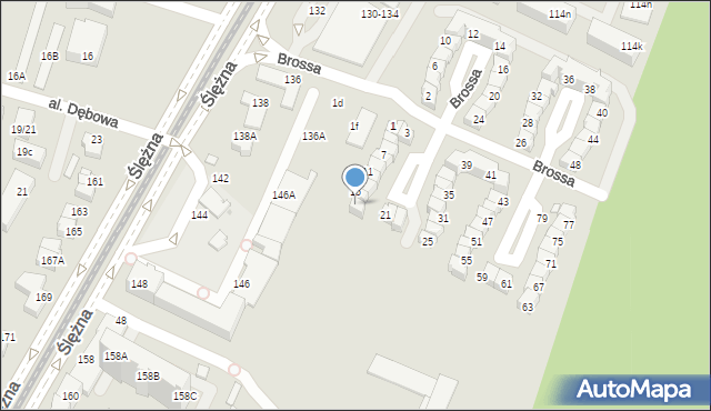 Wrocław, Brossa Wiktora, 19, mapa Wrocławia