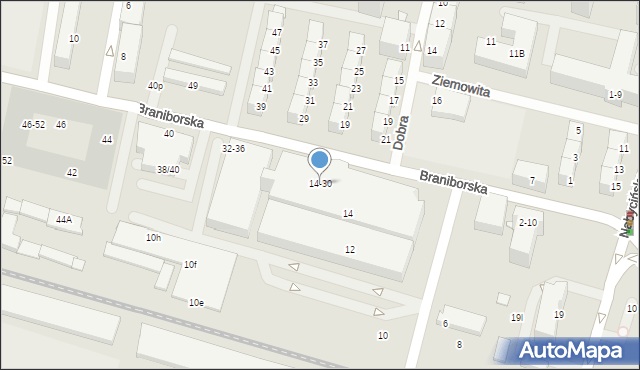 Wrocław, Braniborska, 14-30, mapa Wrocławia