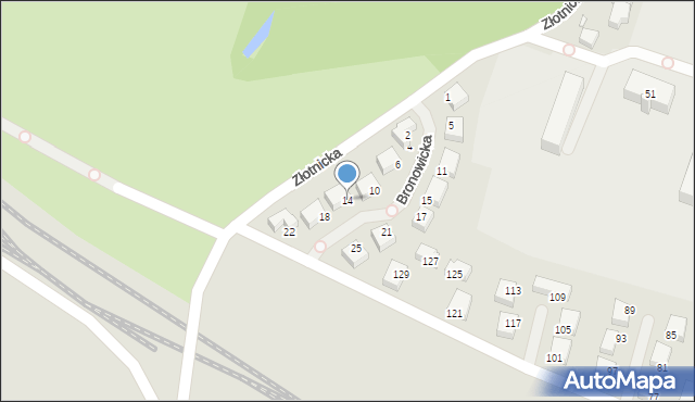 Wrocław, Bronowicka, 14, mapa Wrocławia