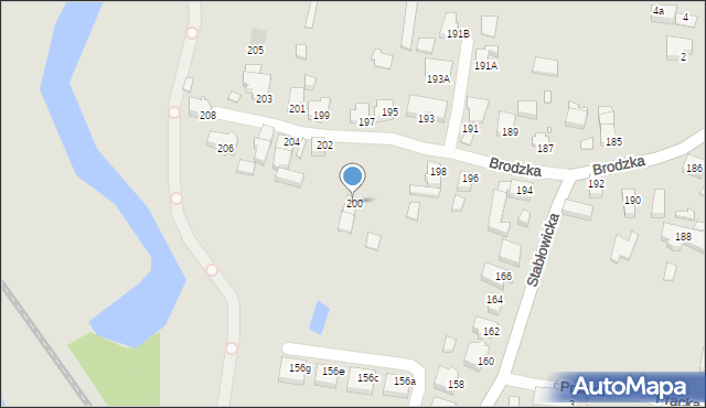 Wrocław, Brodzka, 200, mapa Wrocławia
