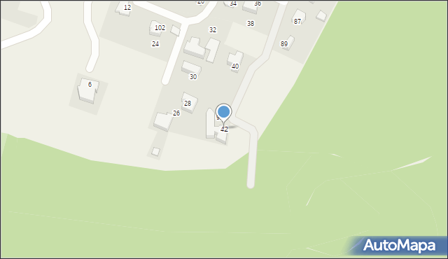 Zabierzów, Brzozowa, 42, mapa Zabierzów