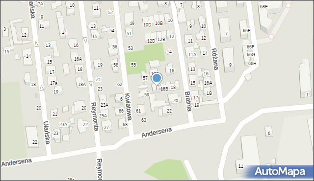 Ząbki, Bratnia, 18C, mapa Ząbki