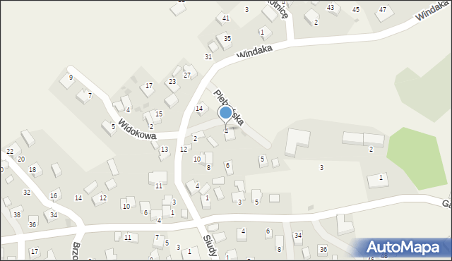 Zalas, Brożka J., ks., 4, mapa Zalas