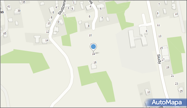 Zalas, Brzozowa, 14, mapa Zalas