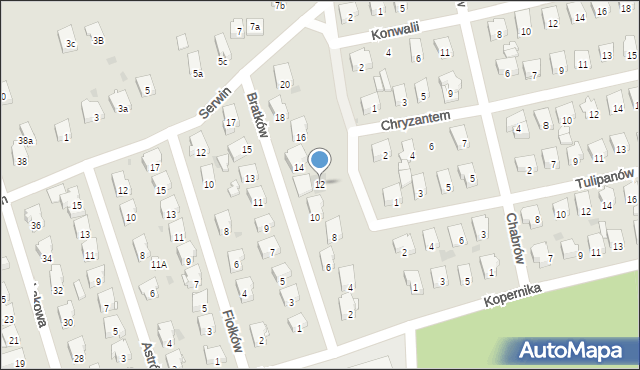 Żarki, Bratków, 12, mapa Żarki