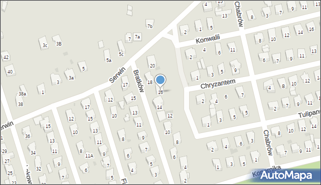 Żarki, Bratków, 16, mapa Żarki