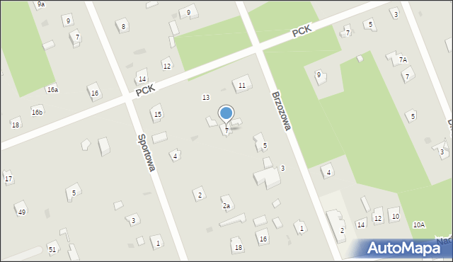 Żarki-Letnisko, Brzozowa, 7, mapa Żarki-Letnisko