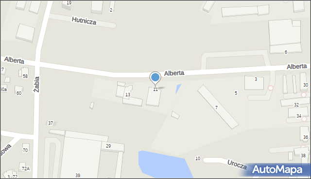 Zawiercie, Brata Alberta, 11, mapa Zawiercie