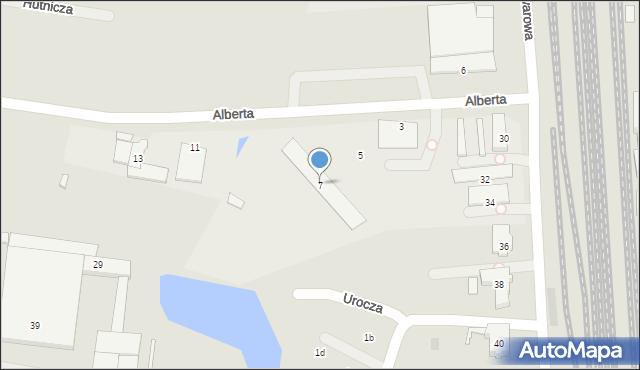 Zawiercie, Brata Alberta, 7, mapa Zawiercie