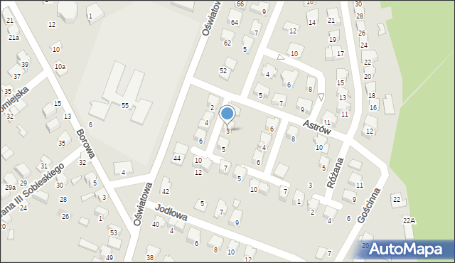 Zawiercie, Bratków, 3, mapa Zawiercie