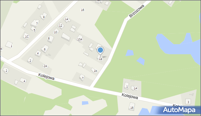 Zawodzie, Brzozowa, 1a, mapa Zawodzie