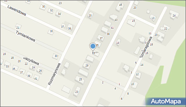 Zbrudzewo, Brylantowa, 33, mapa Zbrudzewo