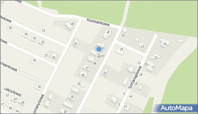 Zbrudzewo, Brylantowa, 41, mapa Zbrudzewo