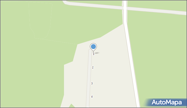 Zbuczyn, Brzozowa, 1, mapa Zbuczyn