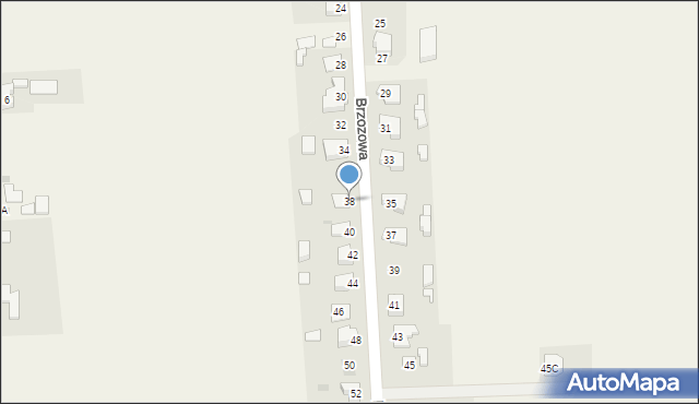 Zbytków, Brzozowa, 38, mapa Zbytków