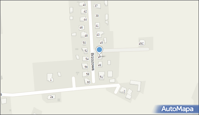 Zbytków, Brzozowa, 47, mapa Zbytków