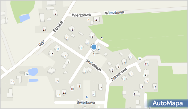 Żelechlinek, Brzozowa, 2, mapa Żelechlinek