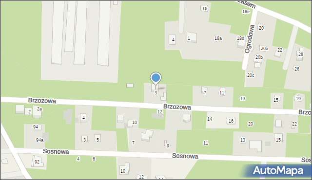 Żelechów, Brzozowa, 5, mapa Żelechów