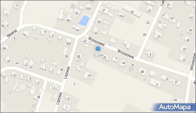 Żerniki Wrocławskie, Brzozowa, 2a, mapa Żerniki Wrocławskie