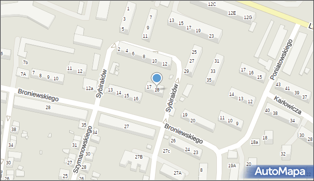 Zgorzelec, Broniewskiego Władysława, 18, mapa Zgorzelec