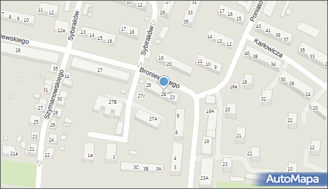 Zgorzelec, Broniewskiego Władysława, 24, mapa Zgorzelec