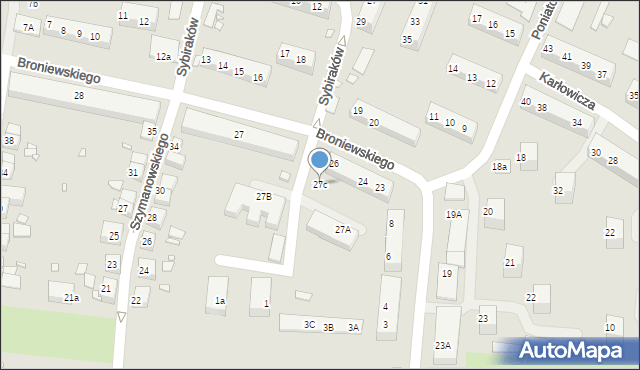 Zgorzelec, Broniewskiego Władysława, 27c, mapa Zgorzelec