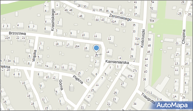 Zgorzelec, Brzozowa, 15, mapa Zgorzelec