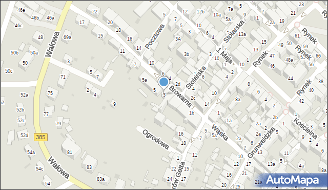 Ziębice, Browarna, 3, mapa Ziębice