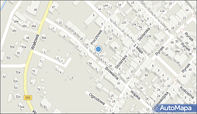 Ziębice, Browarna, 8, mapa Ziębice