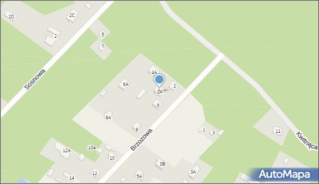 Złotokłos, Brzozowa, 4, mapa Złotokłos