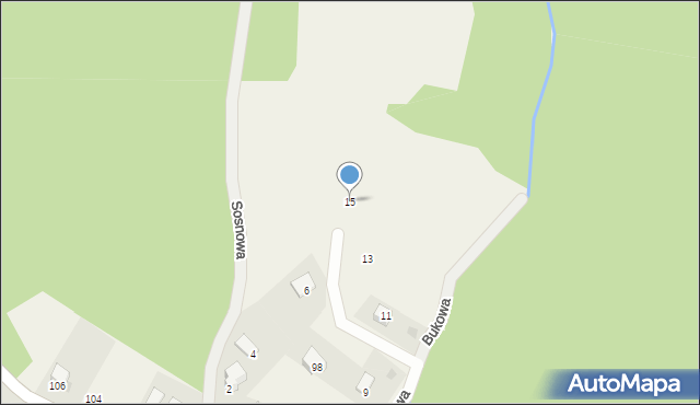 Aleksandrowice, Bukowa, 15, mapa Aleksandrowice