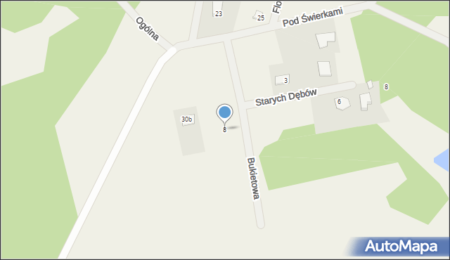 Arciechów, Bukietowa, 8, mapa Arciechów