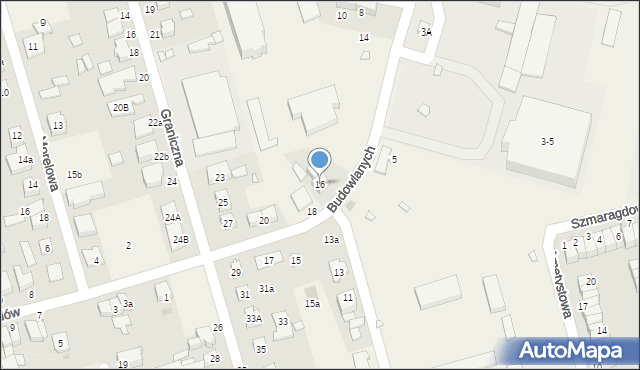 Baranowo, Budowlanych, 16, mapa Baranowo