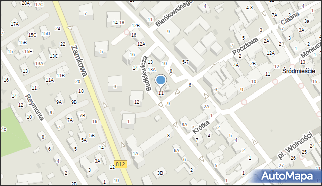 Biała Podlaska, Budkiewicza Konstantego Romualda, 11, mapa Białej Podlaskiej