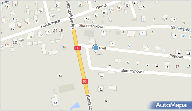 Bielsk Podlaski, Bursztynowa, 1, mapa Bielsk Podlaski