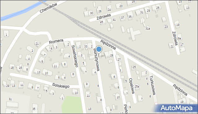 Bieruń, Bursztynowa, 1, mapa Bieruń