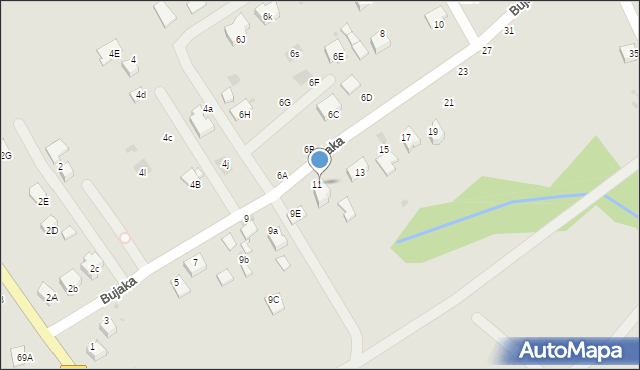 Bochnia, Bujaka Franciszka, prof., 11, mapa Bochni