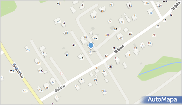 Bochnia, Bujaka Franciszka, prof., 4j, mapa Bochni