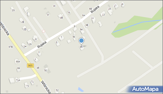 Bochnia, Bujaka Franciszka, prof., 9C, mapa Bochni