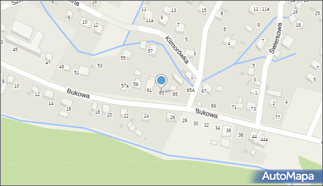 Brenna, Bukowa, 63, mapa Brenna