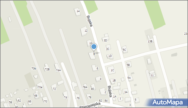 Brzesko, Bujaka Franciszka, prof. dr., 8, mapa Brzesko