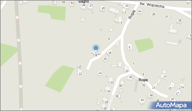 Brzeszcze, Bugaj, 8, mapa Brzeszcze