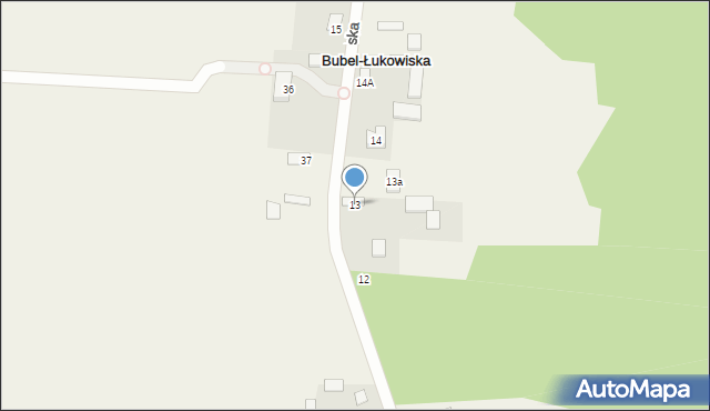 Bubel-Łukowiska, Bubel-Łukowiska, 13, mapa Bubel-Łukowiska