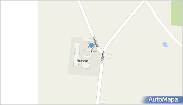 Bubele, Bubele, 3, mapa Bubele