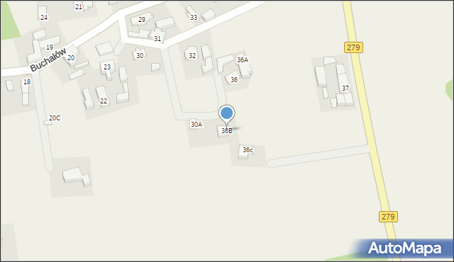 Buchałów, Buchałów, 36B, mapa Buchałów