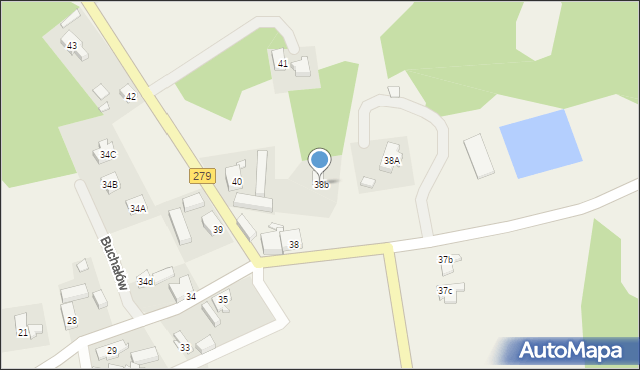 Buchałów, Buchałów, 38b, mapa Buchałów